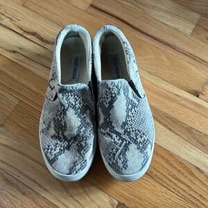 Steve Madden Faux Snake Skin Slip Ons